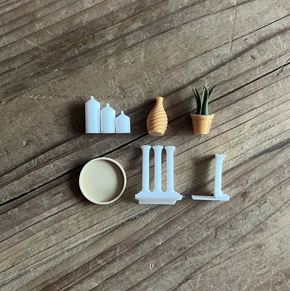 The Reading Room Set - 1:12 Miniature Accessories, 5 Pieces
