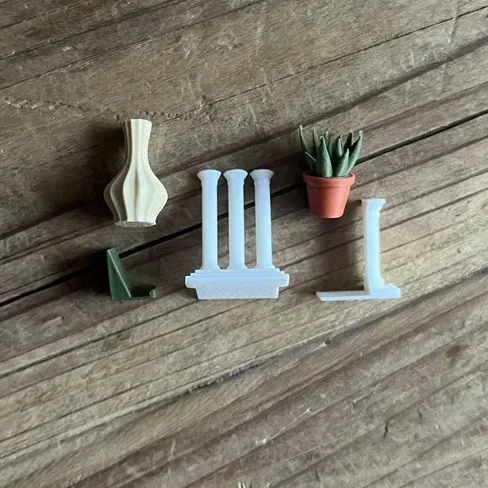 The Grand Library Set - 1:12 Miniature Accessories, 5 Pieces